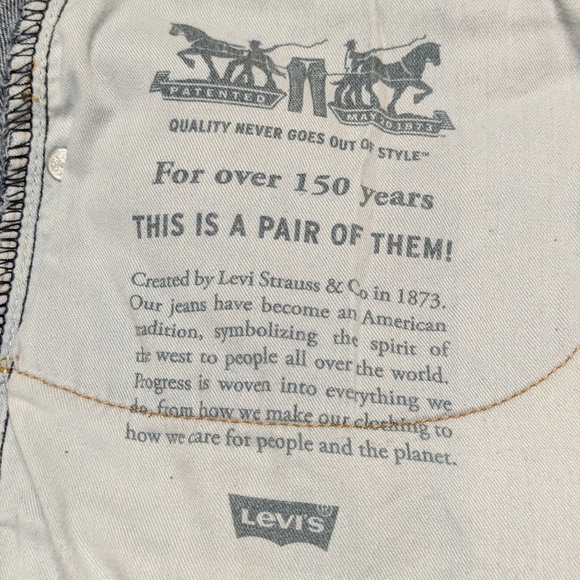 Levi's 505 Regular Fit Jeans, Blue, Size 34W 34L - Picture 10 of 11